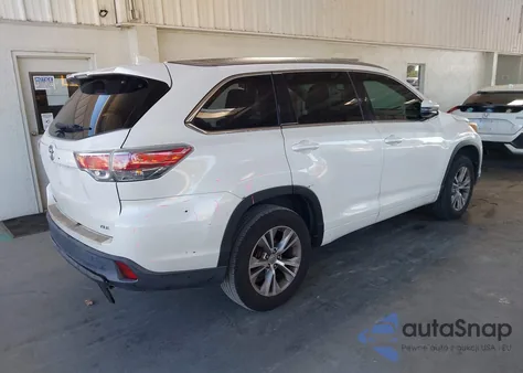 2015 Toyota Highlander Xle V6 from USA, damaged, VIN 5TDKKRFH0FS112808
